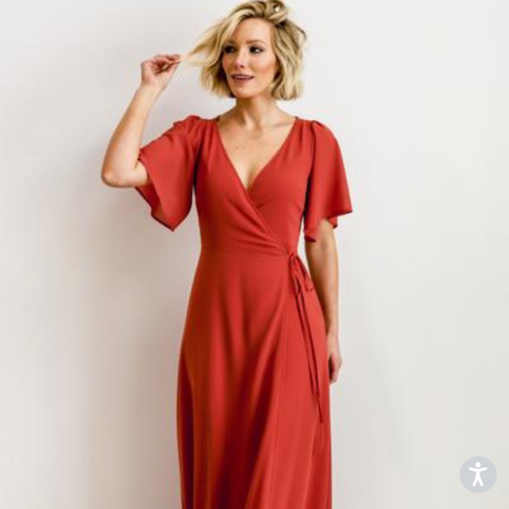Baltic Born “Ivy Clay Wrap Maxi Dress”